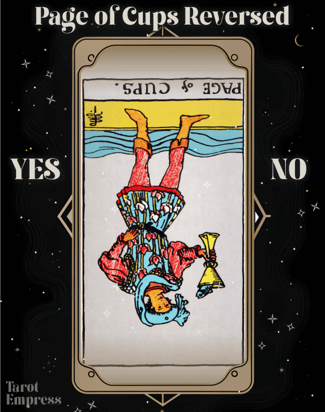 Page of Cups Reversed Yes or No: Interpreting Deeper Meanings in 