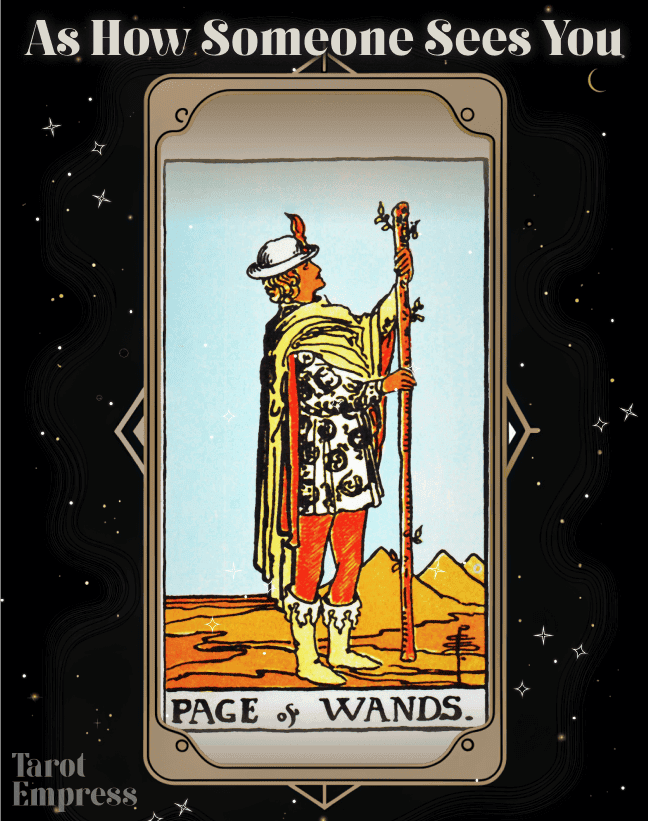 Page of Wands as How Someone Sees You Reversed & Upright Meanings