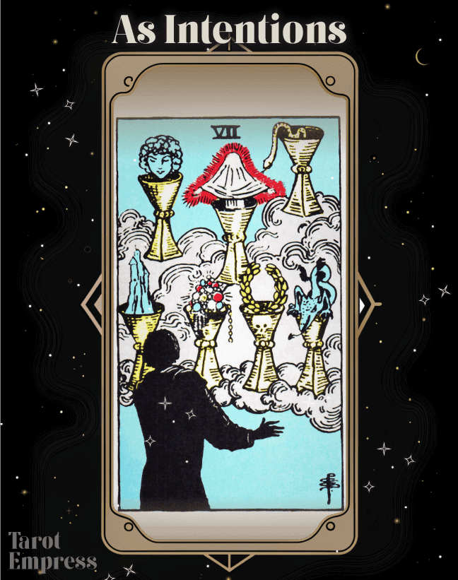 Seven Of Cups As Intentions Reversed Upright Explained Seven of cups as intentions reversed upright explained