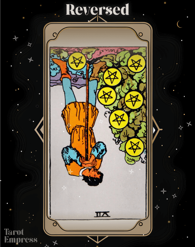 Seven of Pentacles Reversed Meaning