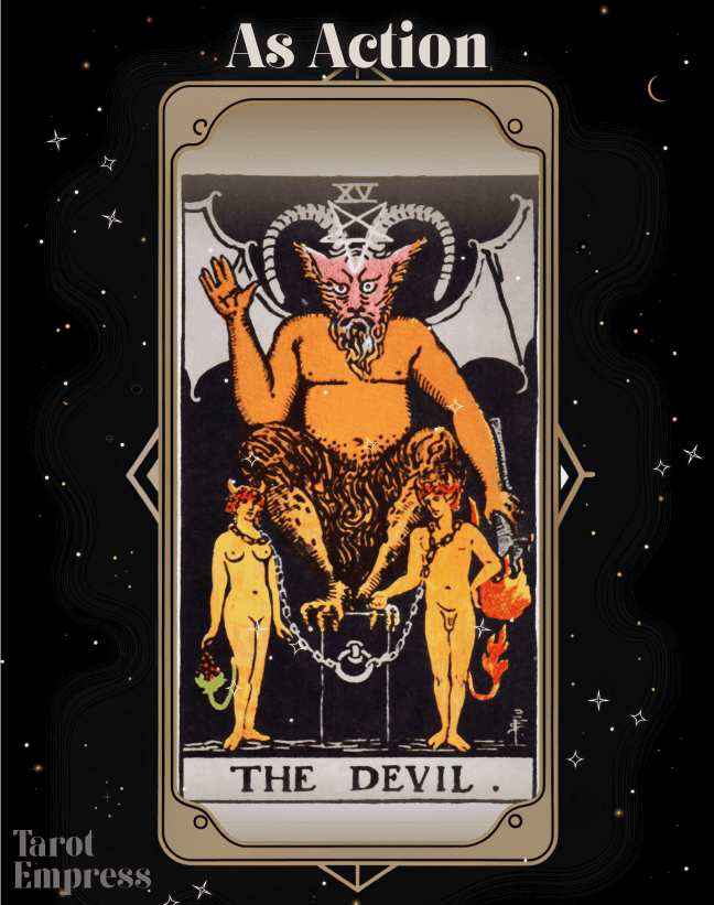 The Devil as Action: Upright & Reversed Meaning [Explained]